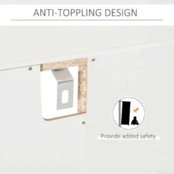 HOMCOM Freestanding Wine Rack & Glass Holder - White - 801-191 -Kitchen Series Shop 0j42e917dc4afed7e.jpg