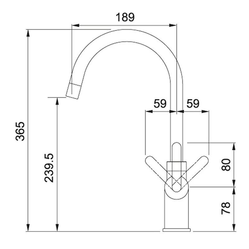 Franke Minerva Original 3-in-1 Manual Kitchen Tap - Chrome - 119.0518.861 Franke Minerva Original 3-in-1 Manual Kitchen Tap - Chrome - 119.0518.861 -Kitchen Series Shop 119.0518.861 dimensions2 1