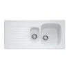 Franke Elba 1.5 Bowl Inset Ceramic Kitchen Sink Reversible ELK 651-100 - White - 124.0307.011 -Kitchen Series Shop 124.0307.011