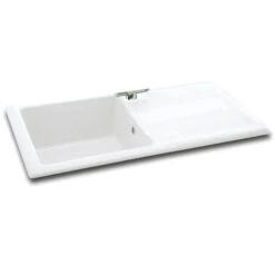 Carron Phoenix Shonelle 105 1 Bowl Ceramic Kitchen Sink - Reversible - 124.0477.792