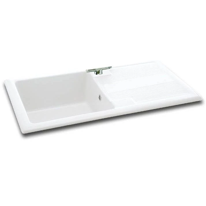 Carron Phoenix Shonelle 105 1 Bowl Ceramic Kitchen Sink - Reversible - 124.0477.792 Carron Phoenix Shonelle 105 1 Bowl Ceramic Kitchen Sink - Reversible - 124.0477.792 -Kitchen Series Shop 124.0477.792