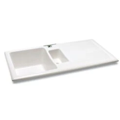 Carron Phoenix Shonelle 150 1.5 Bowl Ceramic Kitchen Sink - Reversible - 124.0477.793
