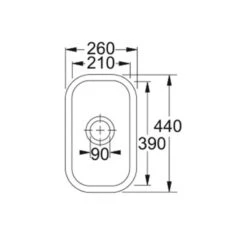 Franke By V&B 0.5 Bowl Undermount Ceramic Kitchen Sink VBK 110-21 - White - 126.0381.816 3 Franke By V&B 0.5 Bowl Undermount Ceramic Kitchen Sink VBK 110-21 - White - 126.0381.816 -Kitchen Series Shop 126.0381.816 1