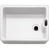 Franke Belfast 1 Bowl Ceramic Kitchen Sink BAK 710-53 Reversible - White - 130.0305.150