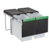 Carron Phoenix Linea 360 Waste Sorter Triple Bin - 60 Litres - 134.0079.062 -Kitchen Series Shop 134.0079.062