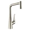 Hansgrohe Metris Single Lever Kitchen Mixer & Pull-Out Spray - 14820000 2 Hansgrohe Metris Single Lever Kitchen Mixer & Pull-Out Spray - 14820000 -Kitchen Series Shop 14820800 hansgrohe metris269271