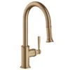 AXOR Montreux Single Lever Kitchen Mixer Tap 180 With Pull Out Spray - Brushed Bronze - 16581140 -Kitchen Series Shop 16581140 1