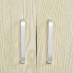 HOMCOM Modern Rolling Storage Trolley - Oak Tone - 835-258AK 4 HOMCOM Modern Rolling Storage Trolley - Oak Tone - 835-258AK -Kitchen Series Shop 17d14917dc41d6f9a.jpg