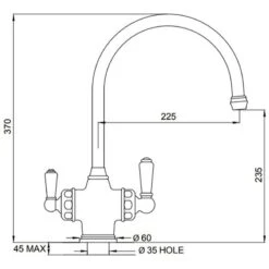 Perrin & Rowe 3-in-1 Hot Kitchen Tap - Pewter - 1937PF 5 Perrin & Rowe 3-in-1 Hot Kitchen Tap - Pewter - 1937PF -Kitchen Series Shop 1937pf 3