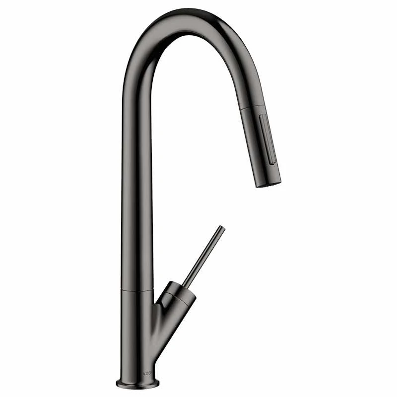 Axor Starck Single Lever Kitchen Mixer 270 with Pull-Out Spray - Polished Black Chrome - 10821330 Axor Starck Single Lever Kitchen Mixer 270 With Pull-Out Spray - Polished Black Chrome - 10821330 -Kitchen Series Shop 1 0 10821330