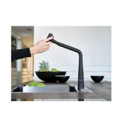 Franke Icon Pull Out Double Jet Shower Kitchen Tap - Matt Black - 115.0625.190 -Kitchen Series Shop 1 1 115.0625.190 pull out function