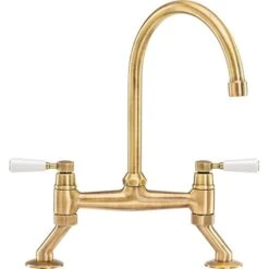 Franke Bridge Lever Kitchen Mixer Tap - Brass - 115.0659.349
