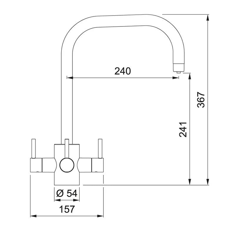 Franke FilterFlow Tasso Filtered Kitchen Tap - Chrome - 120.0615.447 Franke FilterFlow Tasso Filtered Kitchen Tap - Chrome - 120.0615.447 -Kitchen Series Shop 1 2 120.0615.447 dimensions