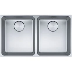 Franke Mythos 2 Bowl Undermount Kitchen Sink MYX 120 34-34 - Stainless Steel - 122.0607.085