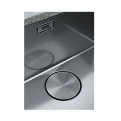 Franke Mythos Plus 1 Bowl Inset Kitchen Sink With Right Hand Drainer MYX 211-86 - Stainless Steel - 127.0640.511 -Kitchen Series Shop 1 2 127.0640.511 waste cover