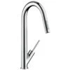 Axor Starck Single Lever Kitchen Mixer 270 With Pull-Out Spray Eco - Chrome - 12800000 1 Axor Starck Single Lever Kitchen Mixer 270 With Pull-Out Spray Eco - Chrome - 12800000 -Kitchen Series Shop 1 2 12800000