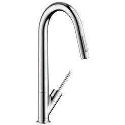 Axor Starck Single Lever Kitchen Mixer 270 With Pull-Out Spray Eco - Chrome - 12800000