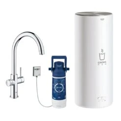 Grohe Red II Duo C Spout Tap & L Size Boiler Chrome 30328001