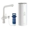 Grohe Red II Duo L Spout Tap & L Size Boiler - SuperSteel - 30340DC1 -Kitchen Series Shop 30340dc1