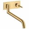 Axor Uno Wall Mounted Kitchen Mixer Tap Single Lever - Brushed Gold Optic - 38815250 2 Axor Uno Wall Mounted Kitchen Mixer Tap Single Lever - Brushed Gold Optic - 38815250 -Kitchen Series Shop 3 8 38815250