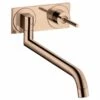 Axor Uno Wall Mounted Kitchen Mixer Tap Single Lever - Polished Red Gold - 38815300