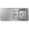 Hansgrohe S4111-F540 Built-in Kitchen Sink 340/150/400 With Drainboard - Stainless Steel - 43342800
