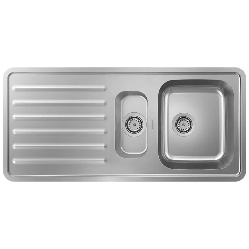 hansgrohe S4111-F540 Built-in Kitchen Sink 340/150/400 with Drainboard - Stainless Steel - 43342800 Hansgrohe S4111-F540 Built-in Kitchen Sink 340/150/400 With Drainboard - Stainless Steel - 43342800 -Kitchen Series Shop 4 4 3 43342800