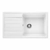 Blanco LEGRA XL 6 S Reversible Silgranit 1 Bowl Inset Kitchen Sink - White - 523328 -Kitchen Series Shop 523328