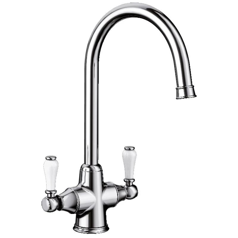 Blanco Vicus Twin Lever Kitchen Tap Chrome - 524284 Blanco Vicus Twin Lever Kitchen Tap Chrome - 524284 -Kitchen Series Shop 524284