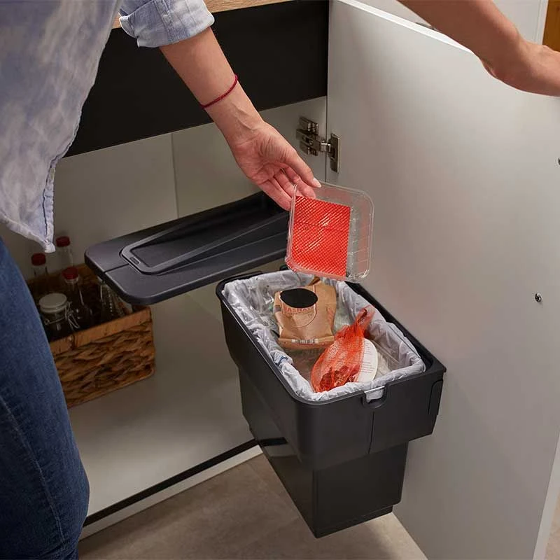 Blanco SINGOLO Kitchen Bin for 450mm Base Cabinet - Matt Black - 512880 Blanco SINGOLO Kitchen Bin For 450mm Base Cabinet - Matt Black - 512880 -Kitchen Series Shop 5 1 512880 2