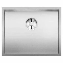 Blanco ZEROX 500-IF Durinox Stainless Steel 1 Bowl Inset Kitchen Sink With Manual InFino Waste - 523098