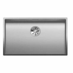 Blanco CLARON 700-U Durinox Stainless Steel 1 Bowl Undermount Kitchen Sink With Manual InFino Waste - 523387