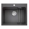 Blanco ETAGON 6 Silgranit 1 Bowl Inset Kitchen Sink With Manual InFino Waste - Anthracite - 524539 -Kitchen Series Shop 5 2 524539
