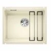 Blanco ETAGON 500-U Ceramic PuraPlus 1 Bowl Undermount Kitchen Sink With Manual InFino Waste - Magnolia - 525150