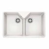 Blanco VILLAE Farmhouse Ceramic 2 Bowl Kitchen Sink - Crystal White - 525164 2 Blanco VILLAE Farmhouse Ceramic 2 Bowl Kitchen Sink - Crystal White - 525164 -Kitchen Series Shop 5 2 525164
