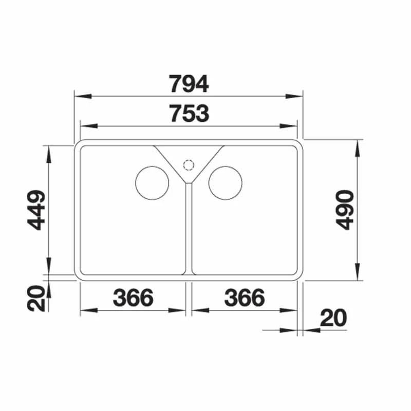 Blanco VILLAE Farmhouse Ceramic 2 Bowl Kitchen Sink - Crystal White - 525164 Blanco VILLAE Farmhouse Ceramic 2 Bowl Kitchen Sink - Crystal White - 525164 -Kitchen Series Shop 5 2 525164 dimensions