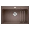Blanco ETAGON 8 Silgranit 1 Bowl Inset Kitchen Sink With Manual InFino Waste - Coffee - 525196 -Kitchen Series Shop 5 2 525196
