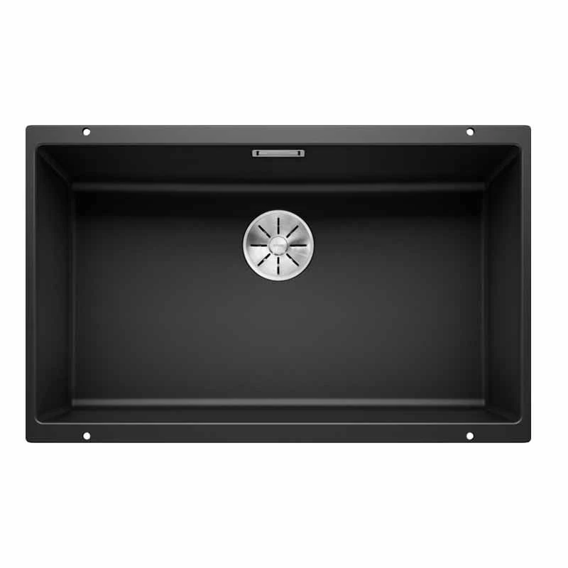 Blanco SUBLINE 700-U Silgranit 1 Bowl Undermount Kitchen Sink with Manual InFino Waste - Black - 526001 Blanco SUBLINE 700-U Silgranit 1 Bowl Undermount Kitchen Sink With Manual InFino Waste - Black - 526001 -Kitchen Series Shop 5 2 526001