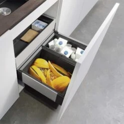 Blanco SELECT II 60/2 Orga Waste Sorter For 600mm Base Cabinet - Black/Anthracite - 526208 -Kitchen Series Shop 5 2 526208 2