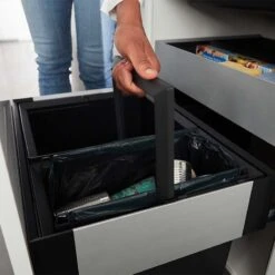 Blanco SELECT II 60/2 Orga Waste Sorter For 600mm Base Cabinet - Black/Anthracite - 526208 -Kitchen Series Shop 5 2 526208 4