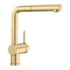 Blanco LINUS-S Single Lever Pull-Out Handset PVD Steel Kitchen Tap - Satin Gold - 526684 -Kitchen Series Shop 5 2 526684