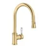 Blanco VICUS Single Lever Pull-Out Spray PVD Steel Kitchen Tap - Satin Gold - 526689 -Kitchen Series Shop 5 2 526689