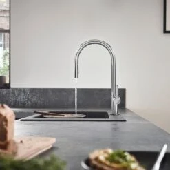 Hansgrohe Talis M54 Single Lever Kitchen Mixer 210, Pull-Out Spray, 2jet, SBox - Stainless Steel - 72801800 -Kitchen Series Shop 7 2 72801800 2