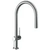 Hansgrohe Talis M54 Single Lever Kitchen Mixer 210, Pull-Out Spout, 1jet - Chrome - 72802000 -Kitchen Series Shop 7 2 72802000