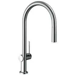 Hansgrohe Talis M54 Single Lever Kitchen Mixer 210, Pull-Out Spout, 1jet - Chrome - 72802000