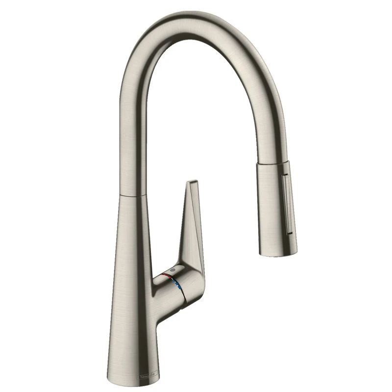 hansgrohe Talis M51 Single Lever Kitchen Mixer 200, Pull-Out Spray, 2jet - Stainless Steel - 72813800 Hansgrohe Talis M51 Single Lever Kitchen Mixer 200, Pull-Out Spray, 2jet - Stainless Steel - 72813800 -Kitchen Series Shop 7 2 72813800