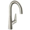 Hansgrohe Talis M51 Single Lever Kitchen Mixer 220, 1jet - Stainless Steel - 72814800 -Kitchen Series Shop 7 2 72814800