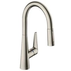 Hansgrohe Talis M51 Single Lever Kitchen Mixer 200, Eco, Pull-Out Spray, 2jet - Stainless Steel - 72817800