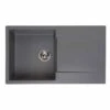 Reginox Amsterdam 10 1 Bowl Sink And Drainer - Grey Silvery - AMSTERDAM 10 GS -Kitchen Series Shop a m amsterdam10gs