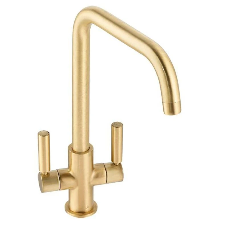 Abode Globe Quad Monobloc Contemporary Kitchen Mixer Tap Brushed Brass - AT2144 Abode Globe Quad Monobloc Contemporary Kitchen Mixer Tap Brushed Brass - AT2144 -Kitchen Series Shop a t at2144